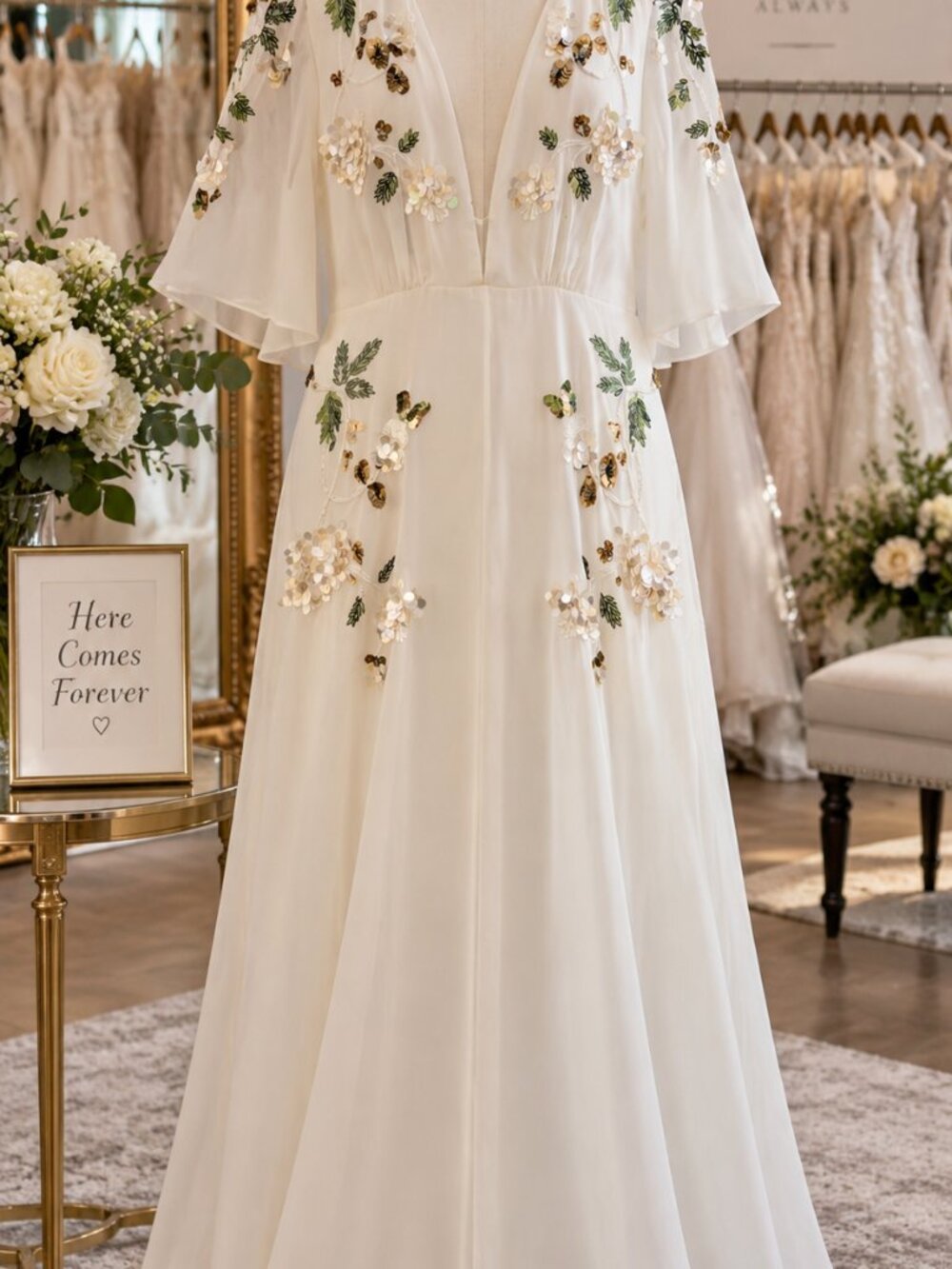 Size UK 22 / US 18 Maddie Maxi Dress Hope & Ivy Embroidered